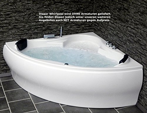 Whirlpool Badewanne Paris MADE IN GERMANY mit 8 Massage ...