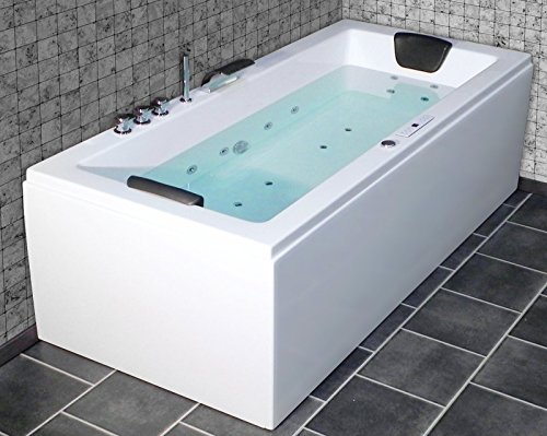 Whirlpool Badewanne Rechteck - Rügen Premium 2 Personen ...